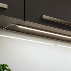 Lámpara bajo mueble Paulmann Inline, ampliación 2x, cromada, 55 cm, CCT