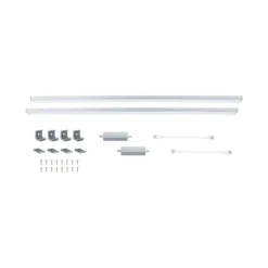 Lámpara bajo mueble Paulmann Inline, ampliación 2x, cromada, 55 cm, CCT