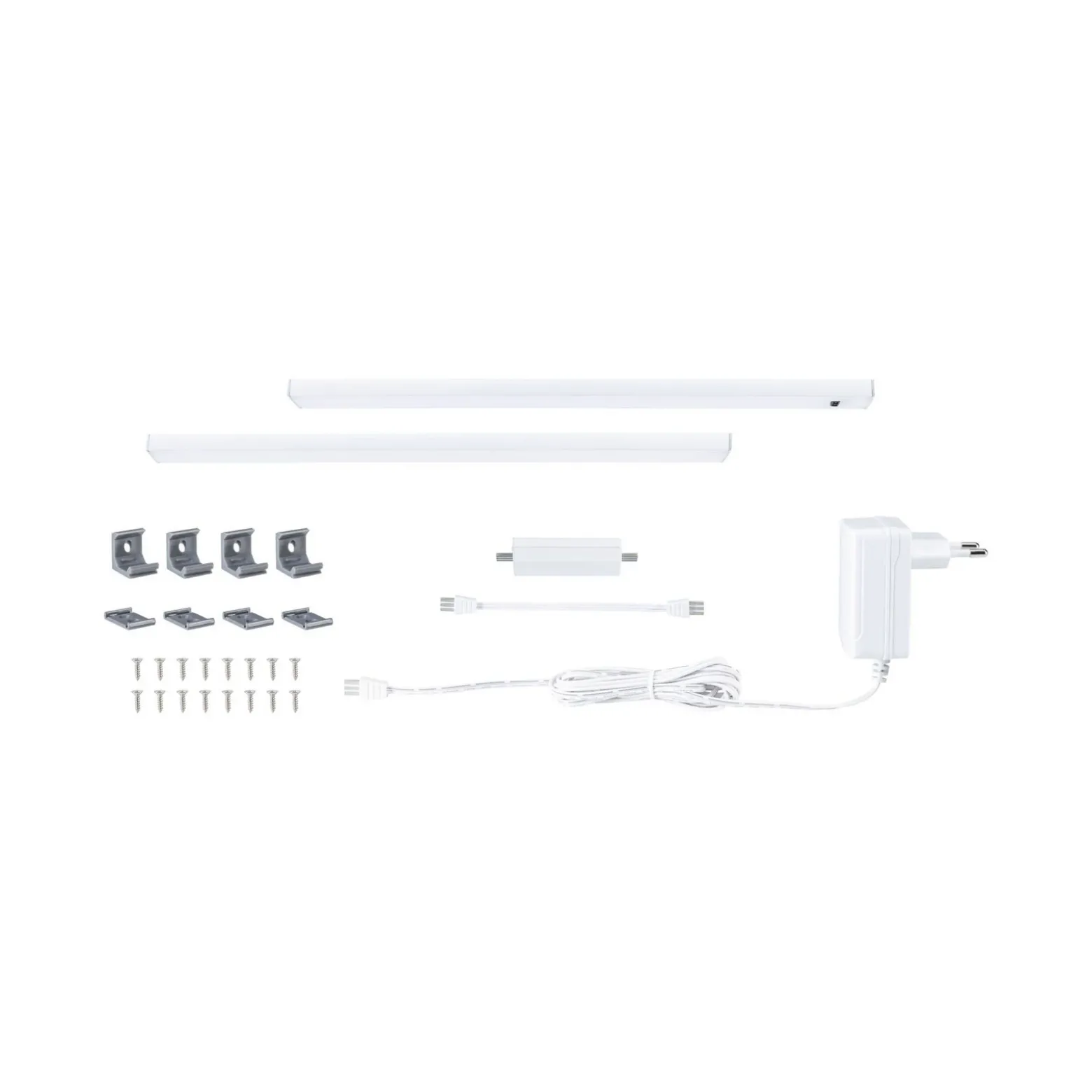 Lámpara bajo mueble Paulmann Inline, kit de inicio de 2 unidades, blanco, 35
