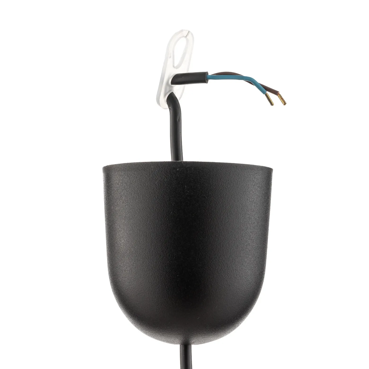 Lámpara colgante Agat negro, 1 luz