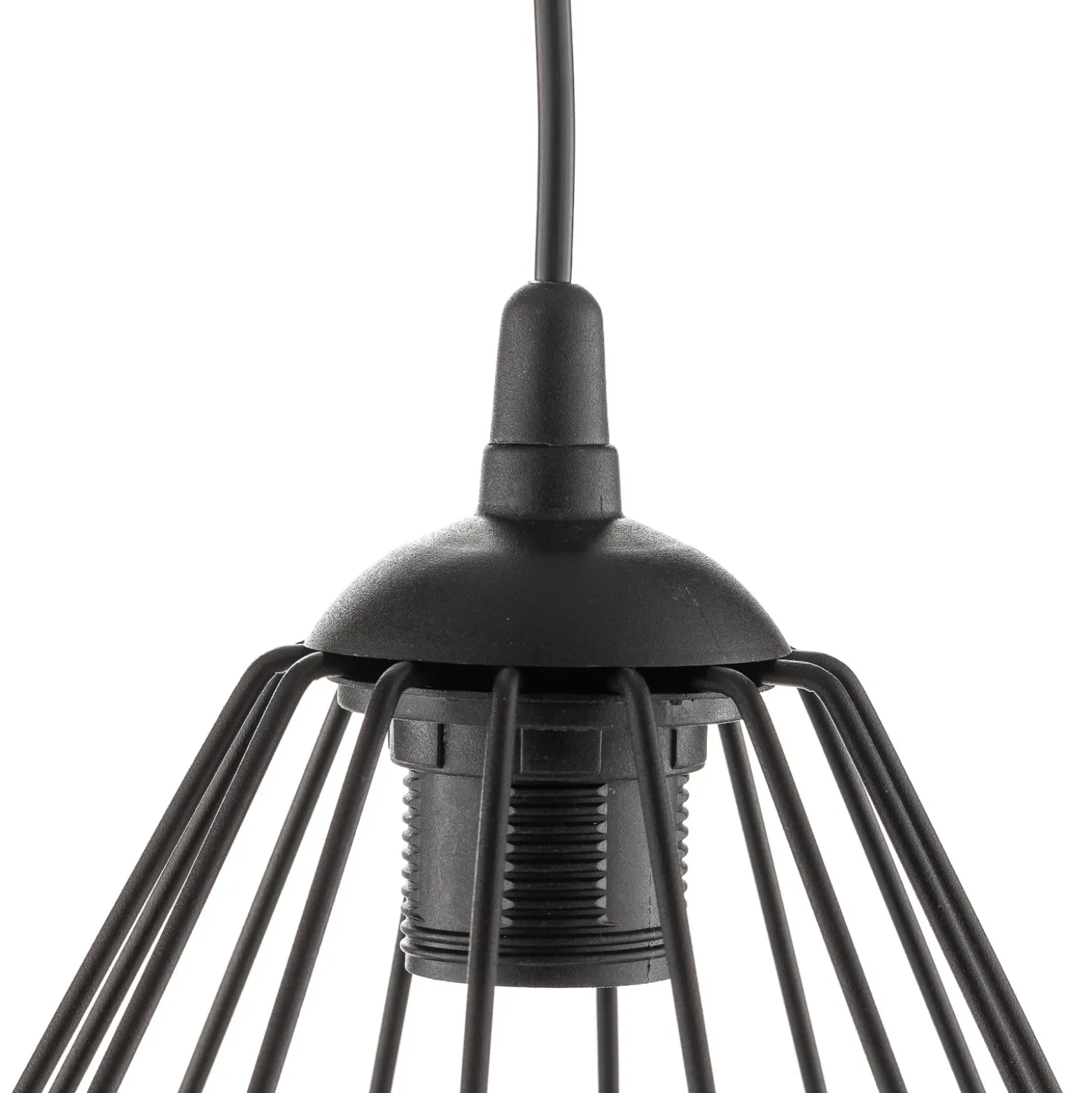 Lámpara colgante Agat negro, 1 luz