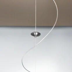Lámpara colgante AIH cristal 38cm blanco mate