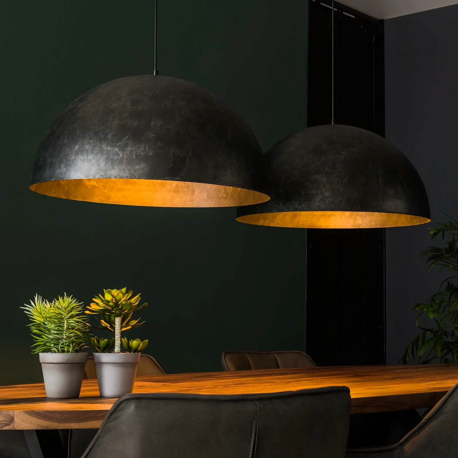 Lámpara colgante Akardien, 2 luces