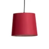 Lámpara colgante Amilia de Lindby, de tela, 5 luces, rojo/gris/amarillo, E27