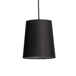 Lámpara colgante Amilia de Lindby, de tela, 5 luces, rojo/gris/amarillo, E27