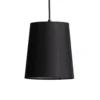 Lámpara colgante Amilia de Lindby, de tela, con 3 luces, roja/gris/negra