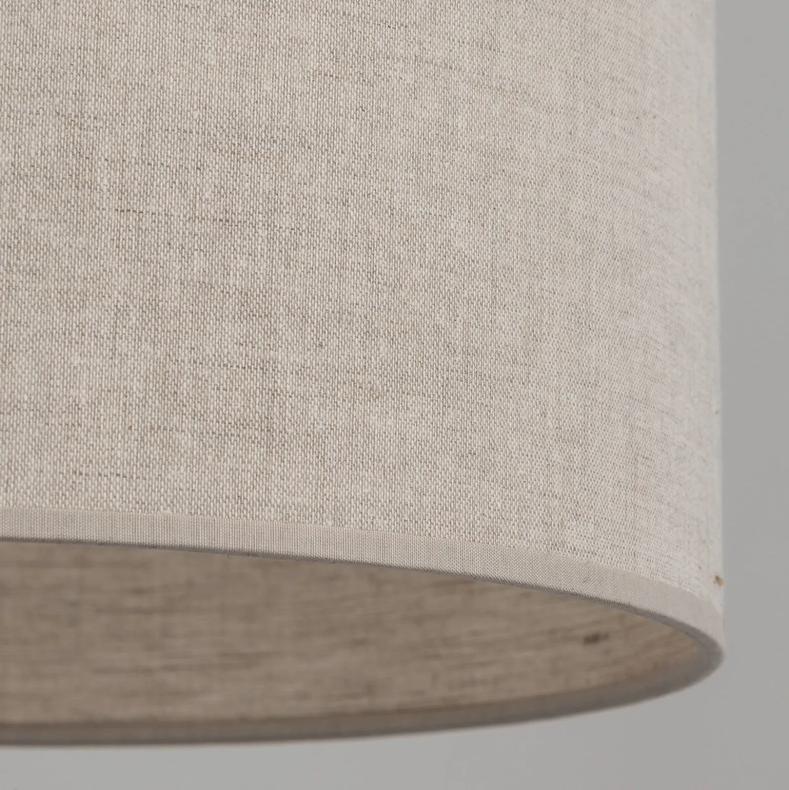 Lámpara colgante Amura, beige/arena, tela, Ø 25 cm, E27