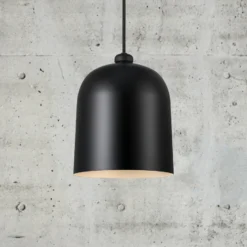 Lámpara colgante Angle E27, negro