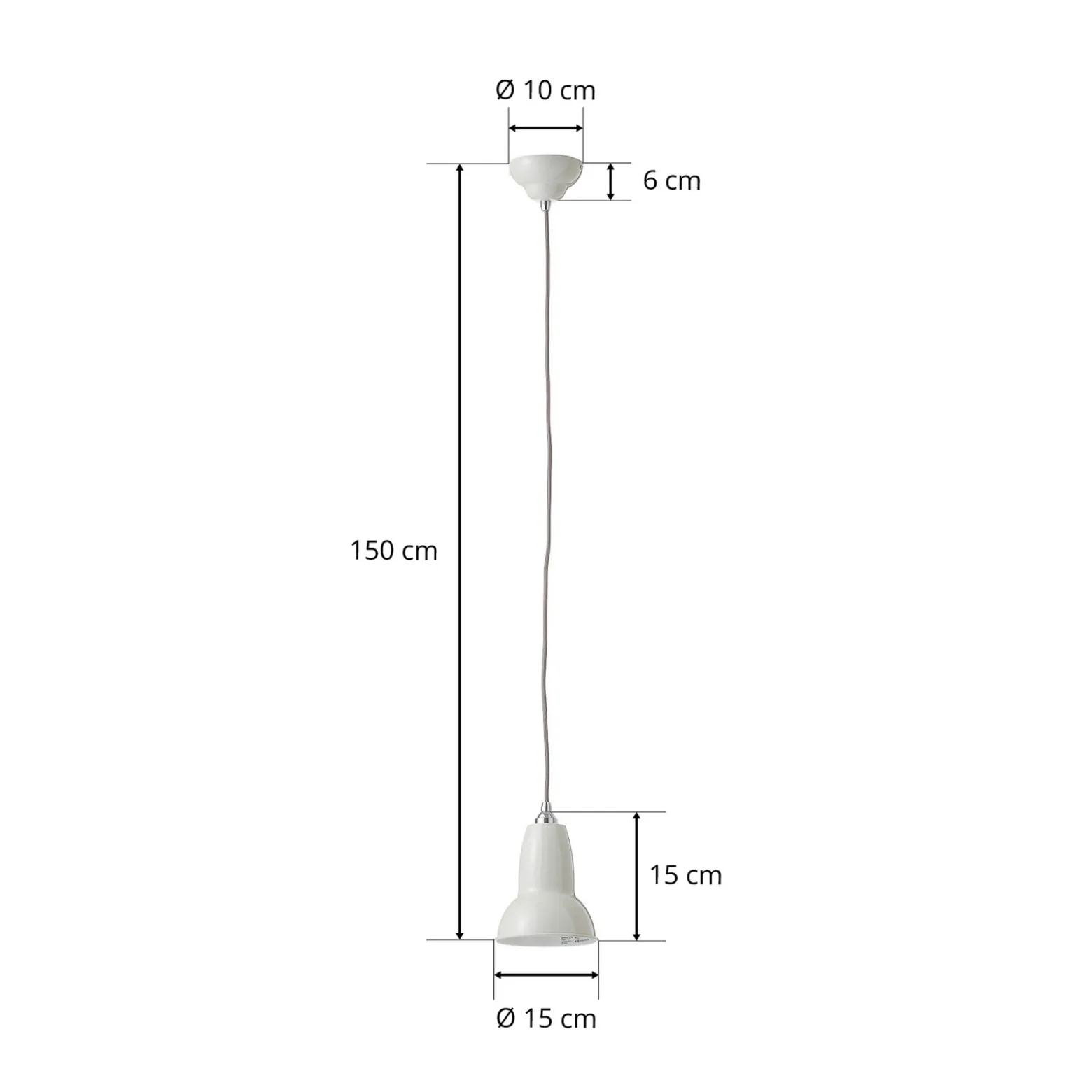 Lámpara colgante Anglepoise Original 1227 blanca
