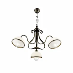 Lámpara colgante Antica de estilo rústico, 3 luces