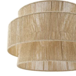 Lámpara colgante Anuva de Lindby, natural, papel, Ø 45 cm