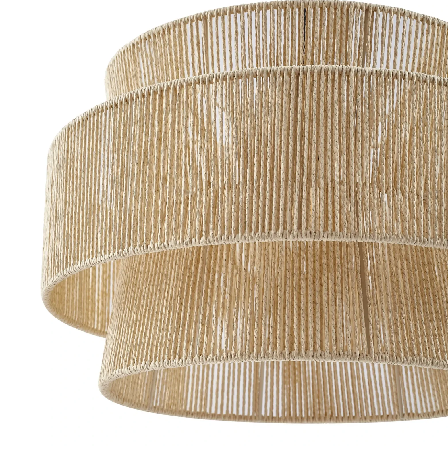 Lámpara colgante Anuva de Lindby, natural, papel, Ø 45 cm