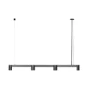 Lámpara colgante Arcchio Brinja, negro, 120 cm, 4 luces, GU10