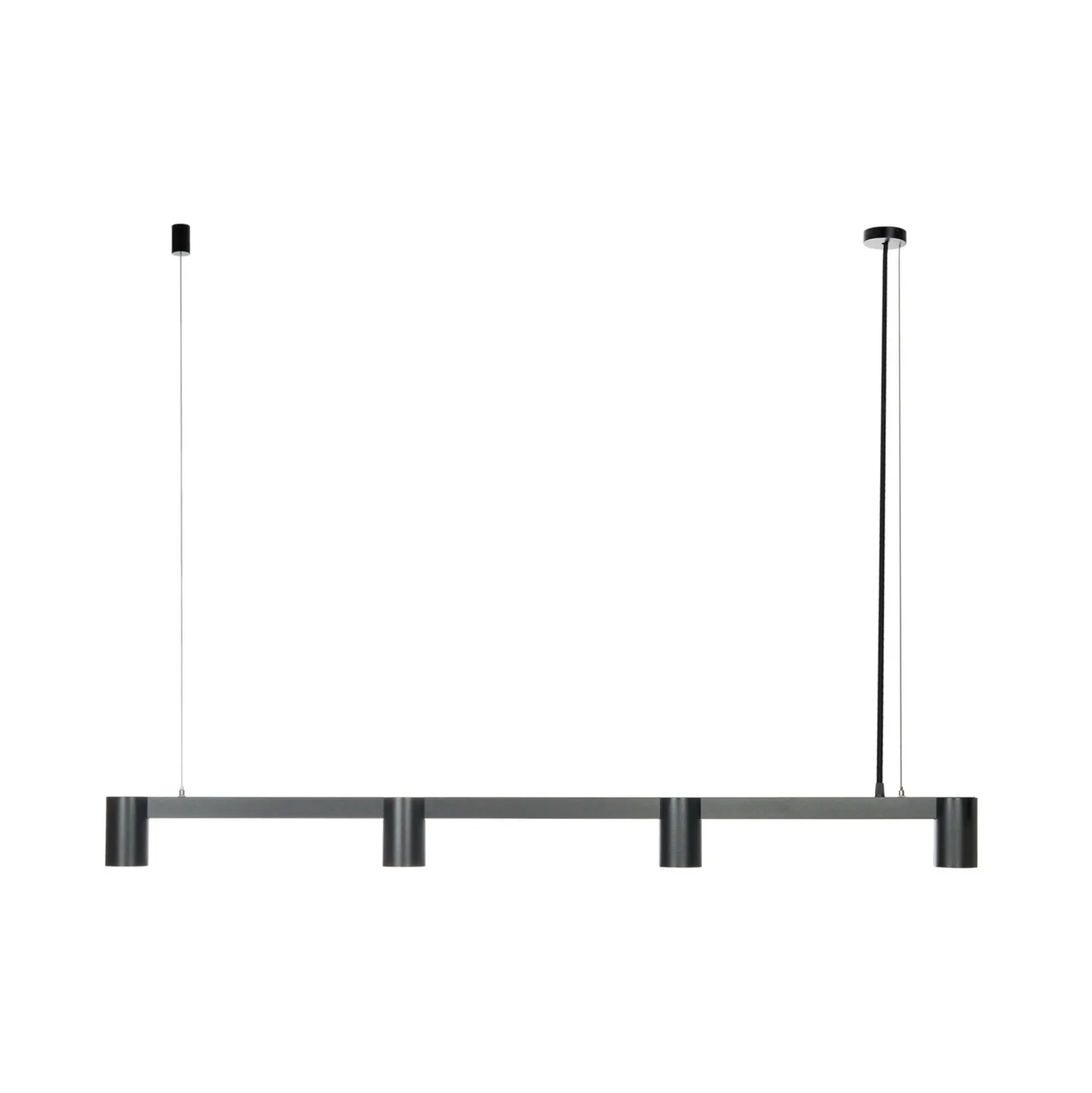 Lámpara colgante Arcchio Brinja, negro, 120 cm, 4 luces, GU10