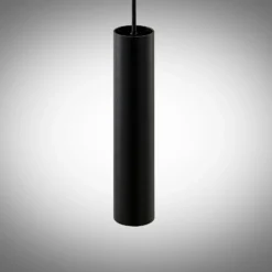 Lámpara colgante Arcchio Ejona, altura 27 cm, negra, aluminio