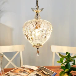 Lámpara colgante Arila, vidrio cristal, Ø 25 cm