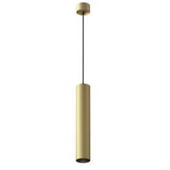 Lámpara colgante ARTISAN, dorado mate, Ø 5,4 cm, metal, GU10
