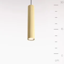 Lámpara colgante ARTISAN, dorado mate, Ø 5,4 cm, metal, GU10