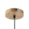 Lámpara colgante Asta, madera de roble/cristal, Ø 28 cm, E27