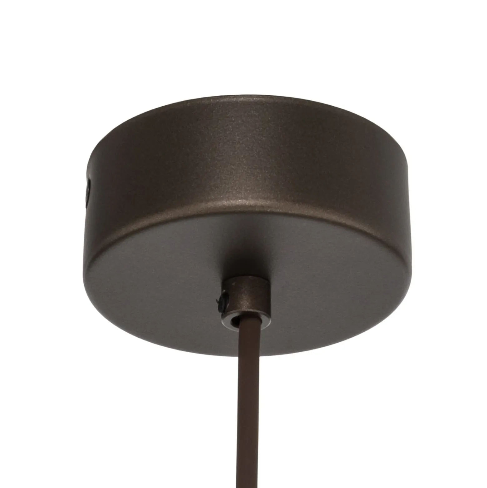 Lámpara colgante Astra, marrón, metal, Ø 41 cm, E27