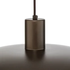 Lámpara colgante Astra, marrón, metal, Ø 41 cm, E27