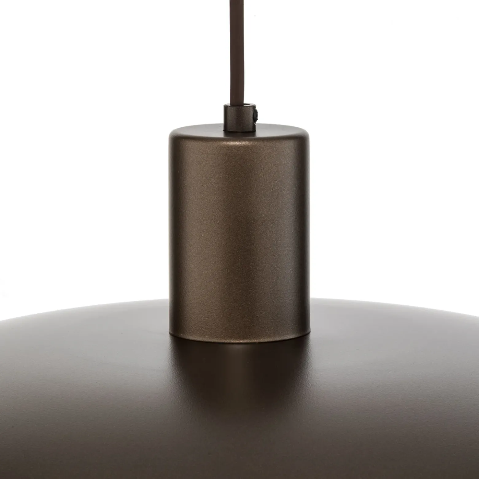 Lámpara colgante Astra, marrón, metal, Ø 41 cm, E27