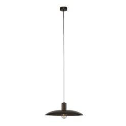 Lámpara colgante Astra, marrón, metal, Ø 41 cm, E27