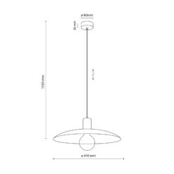 Lámpara colgante Astra, verde, metal, Ø 41 cm, E27