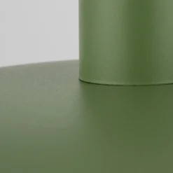 Lámpara colgante Astra, verde, metal, Ø 41 cm, E27
