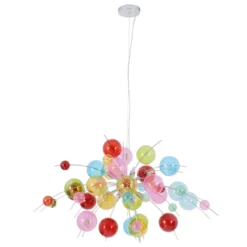Lámpara colgante Aurinia multicolor Ø 98 cm