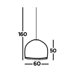 Lámpara colgante Bali, Ø 60 cm, bambú, madera clara, E27