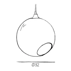 Lámpara colgante Ballroom XL, azul