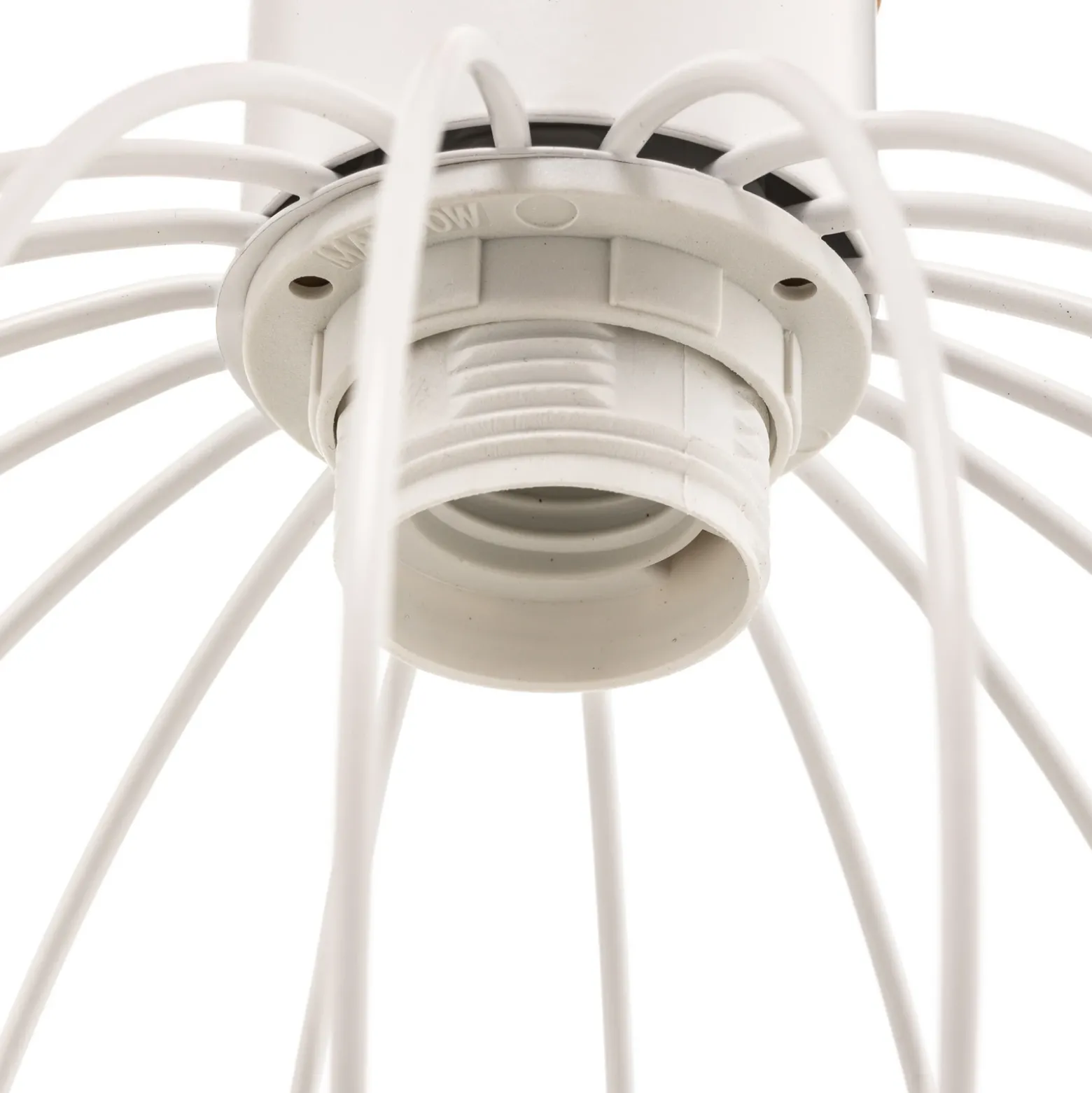 Lámpara colgante Barbado, 3 luces, en blanco