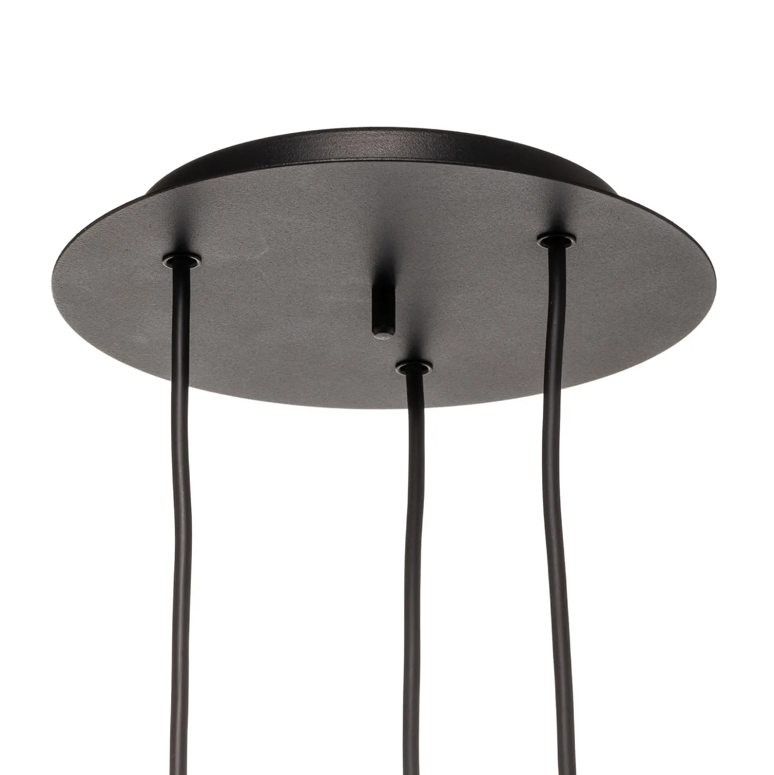 Lámpara colgante Baton, negro, 3 luces