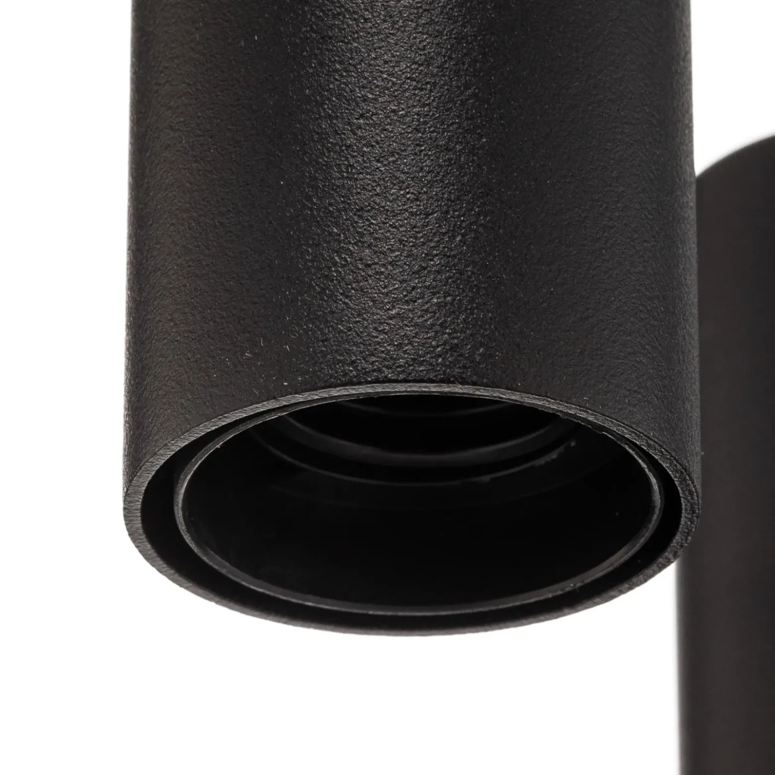 Lámpara colgante Baton, negro, 3 luces