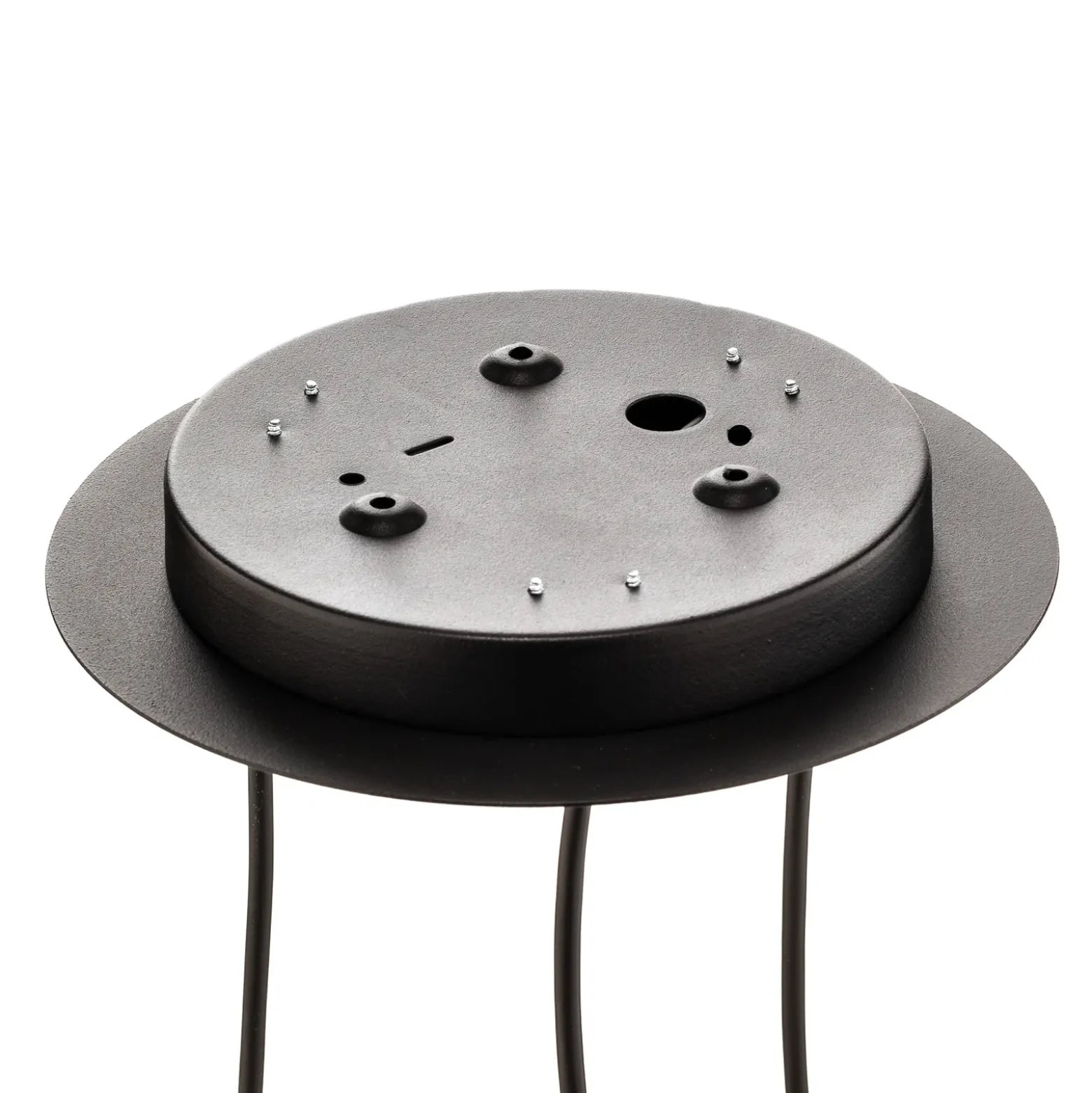Lámpara colgante Baton, negro, 3 luces