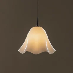 Lámpara colgante Bello de Globen Lighting, blanca, Ø 30 cm, cristal