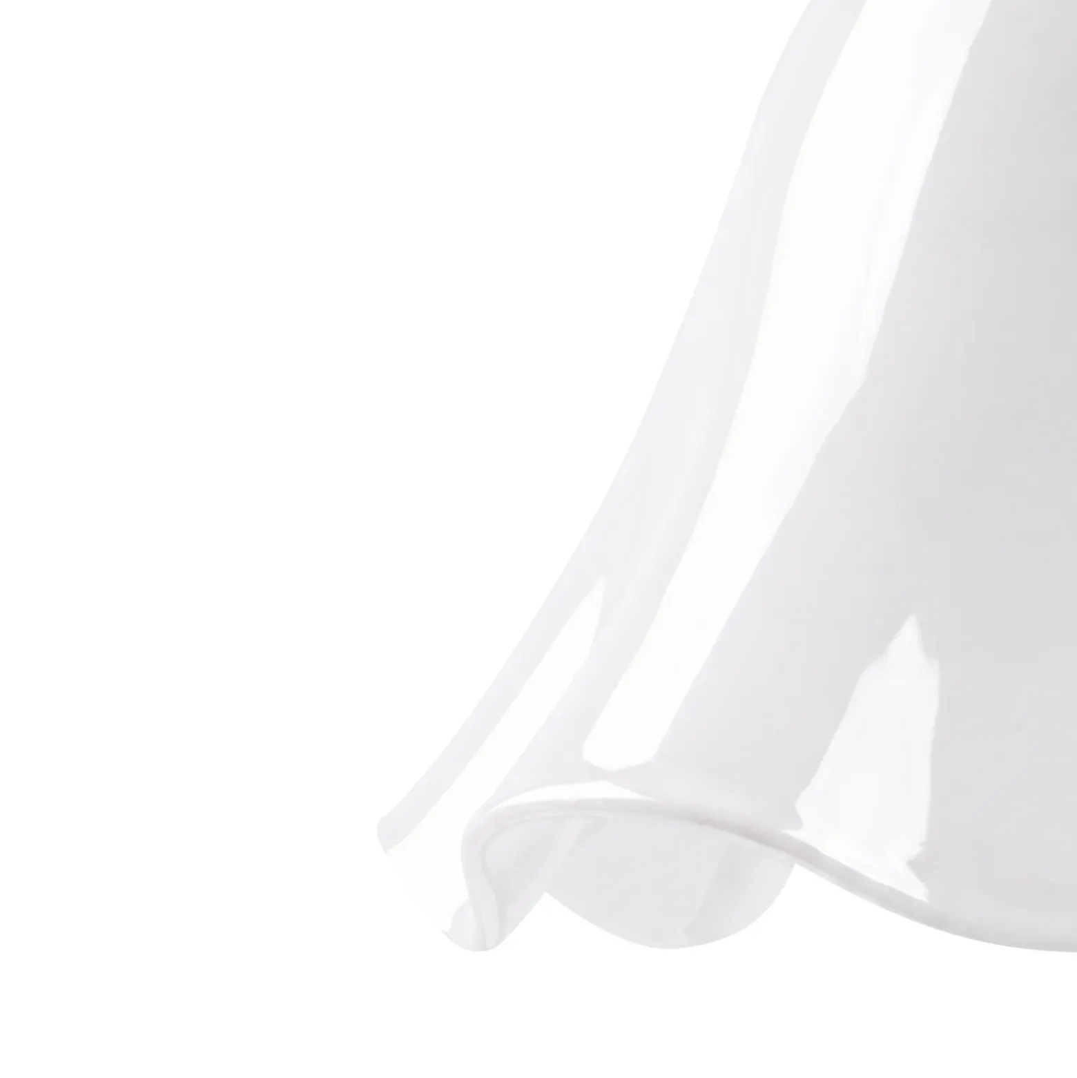 Lámpara colgante Bello de Globen Lighting, blanca, Ø 30 cm, cristal
