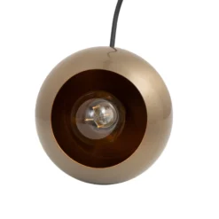 Lámpara colgante Berceste 9201, Ø 15 cm, dorada, hierro, E27
