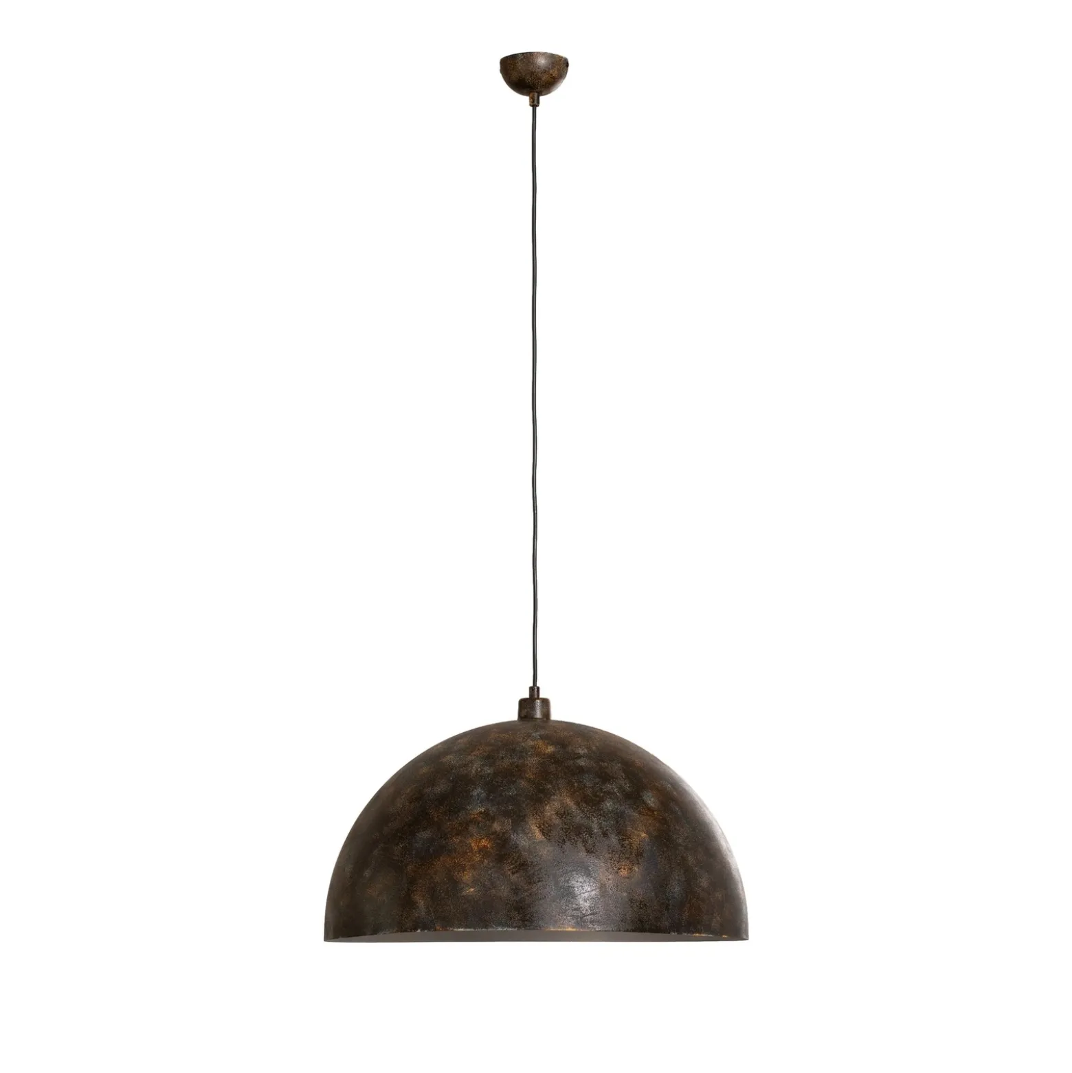 Lámpara colgante Berceste, Ø 60 cm, latón envejecido, metal