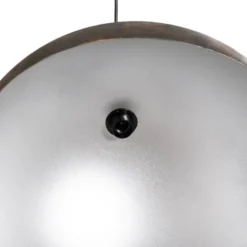 Lámpara colgante Berceste, Ø 60 cm, latón envejecido, metal
