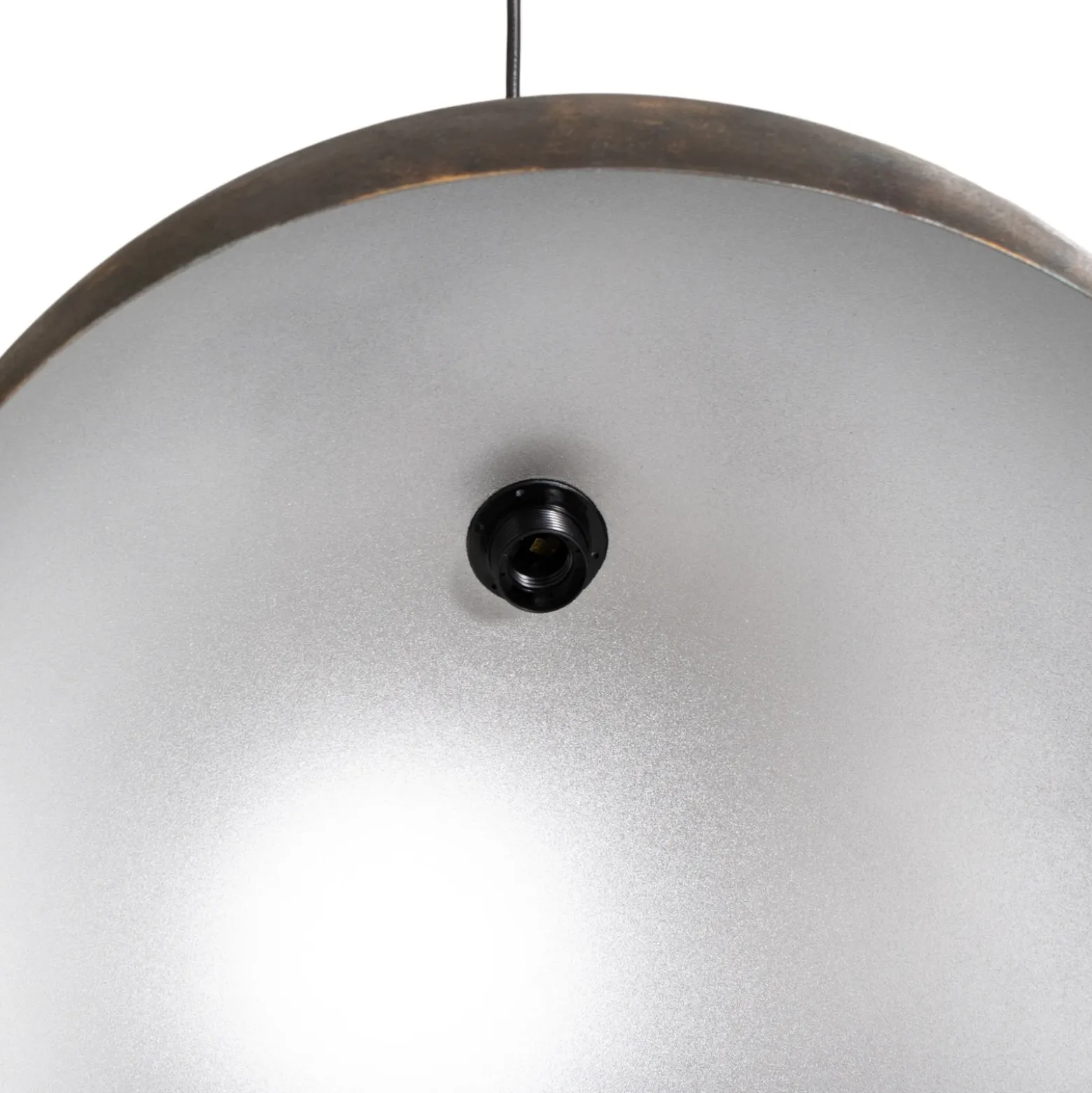 Lámpara colgante Berceste, Ø 60 cm, latón envejecido, metal