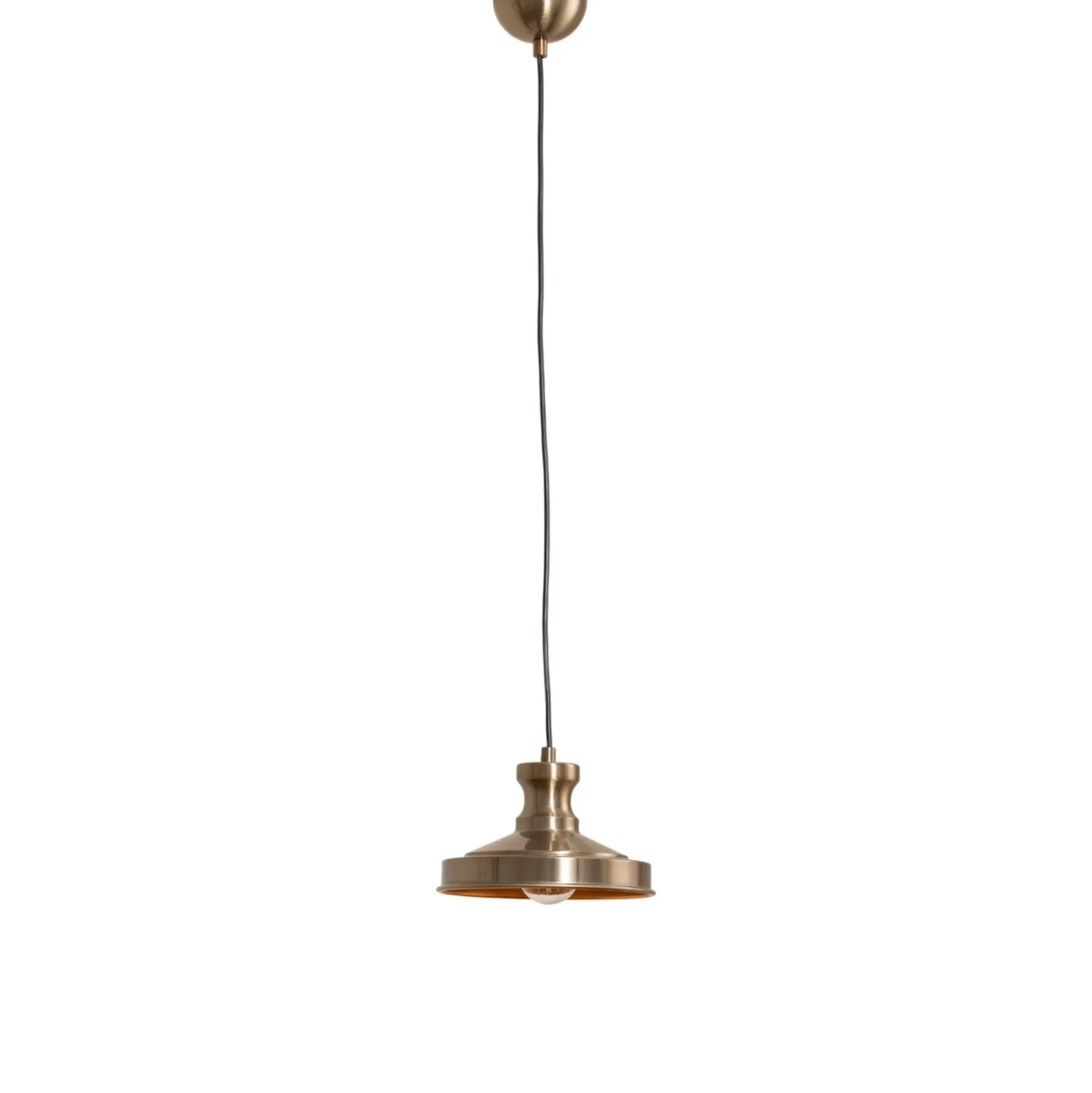 Lámpara colgante Berceste, dorada, metal, Ø 22 cm, E27