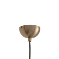 Lámpara colgante Berceste, dorada, metal, Ø 22 cm, E27