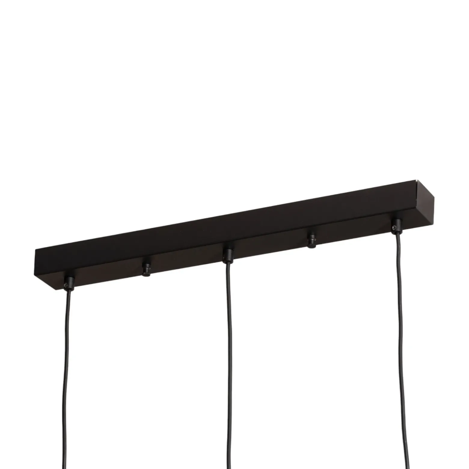 Lámpara colgante Berceste N-1410 negro metal 3 luces lineal