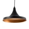 Lámpara colgante Berceste 193-S Ø30cm negro/oro
