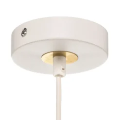 Lámpara colgante Beta en blanco y dorado