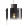 Lámpara colgante Beth, pantalla vidrio humo, 1 luz