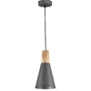 Lámpara colgante Bicones en negro Ø 14cm
