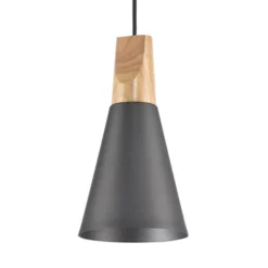 Lámpara colgante Bicones en negro Ø 14cm